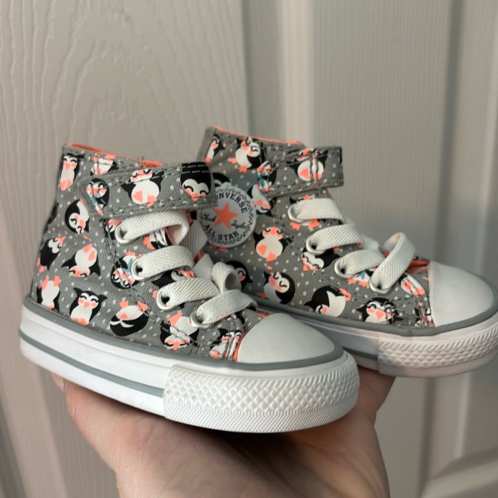 Converse High Tops Penguins Like New
